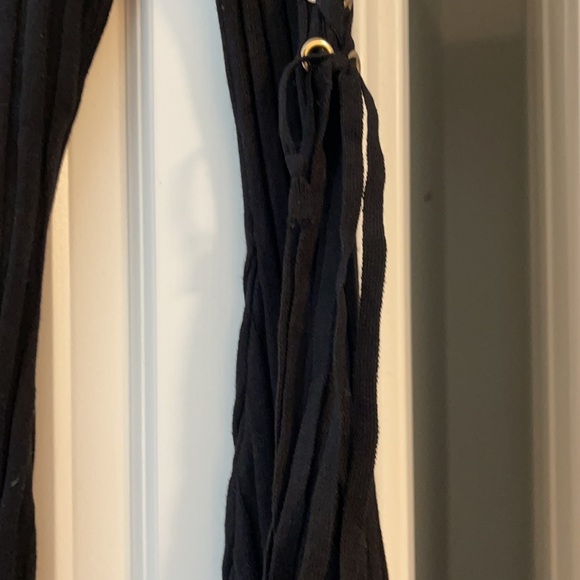 Fashion Nova Medium Body con Black  Sweater dress with gold detailing & ties - Picture 5 of 6